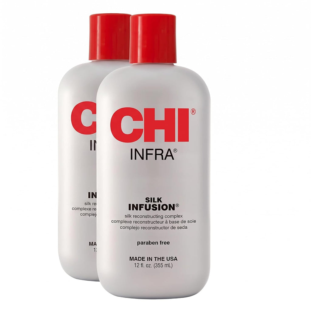 CHI Infra Silk Infusion, Silk Reconstructing Leave-In Hair Treatment, 2 Oz