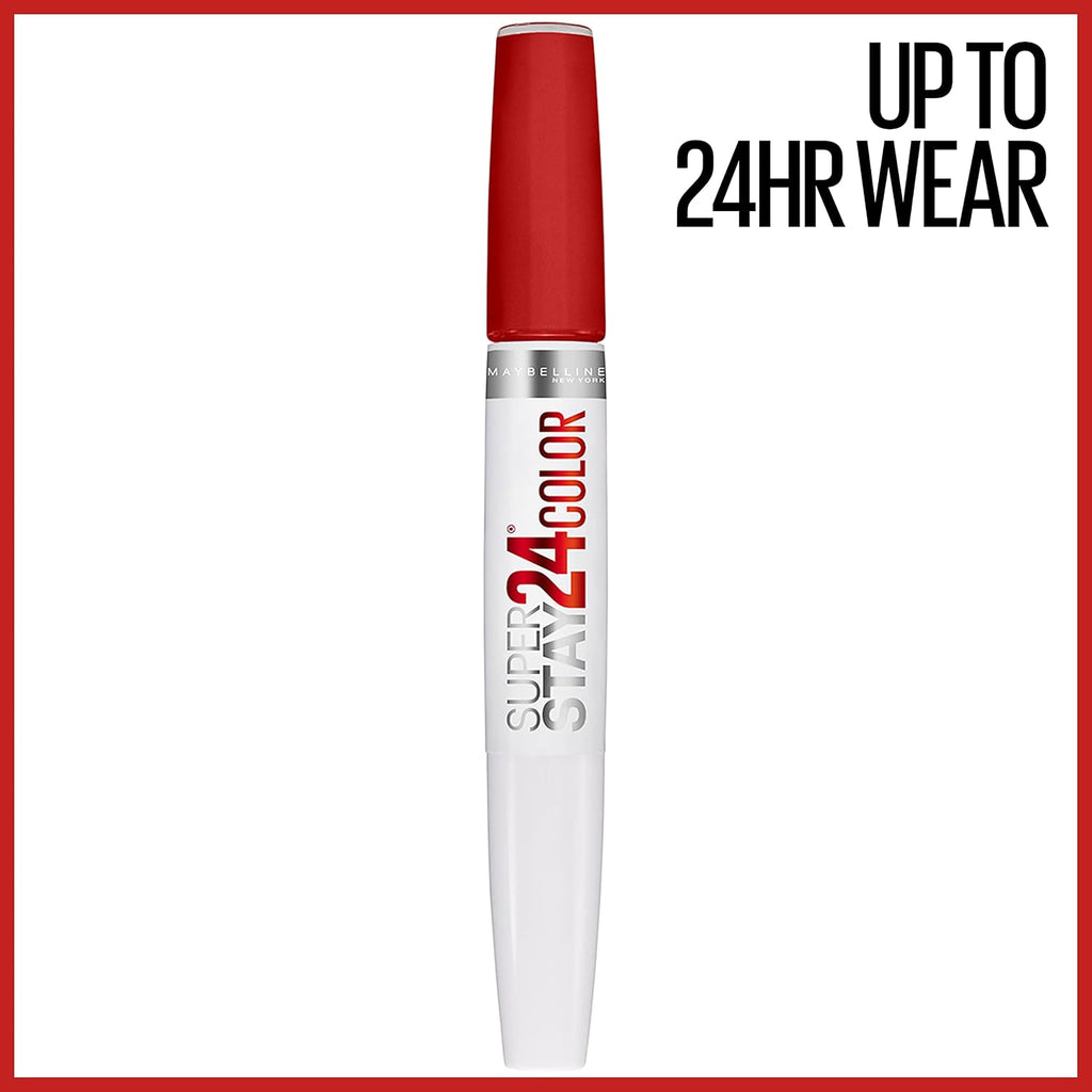 Maybelline Super Stay 24 2-Step Liquid Lipstick, Keep It Red 35