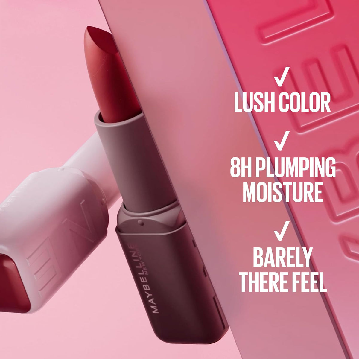 MAYBELLINE Serum Lipstick, Hydrating Lip Makeup with 8HRs of Lip Plumping Moisture with Hyaluronic Acid + Oil Blend, Wil