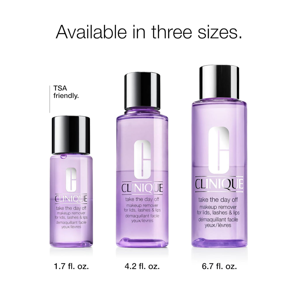 Clinique Take The Day Off Liquid Makeup Remover For Lids, Lashes, + Lips | Eye Makeup Remover | Oil Free + Non-Irritatin