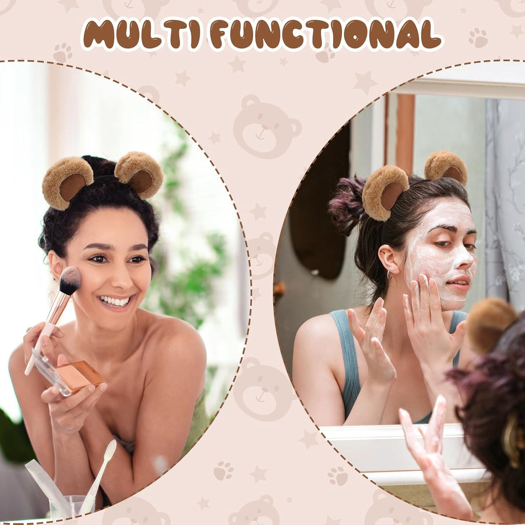 Sightor Bear Ears Headband Cute Bear Hairband Movable Ear Bear Head Wear