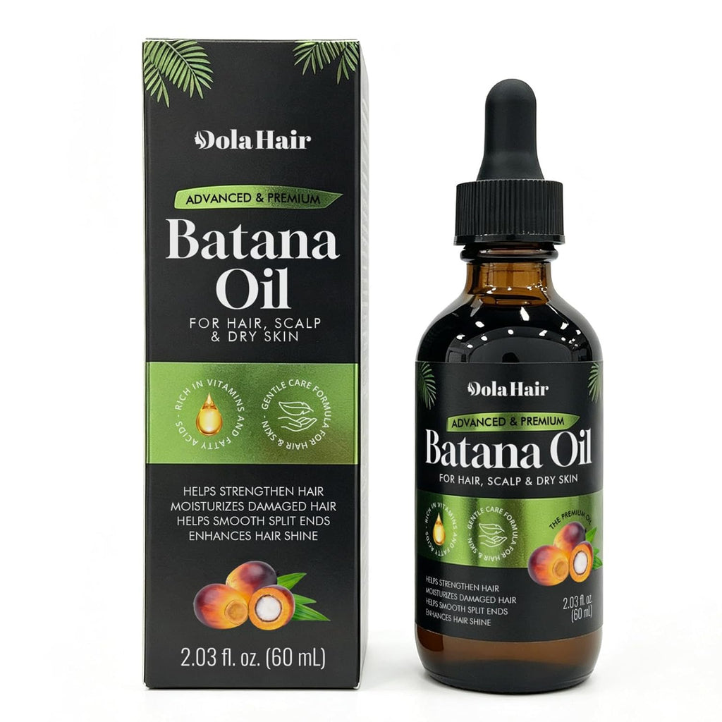 Dolahair Batana Oil for Hair, Scalp & Skin, Natural Elaeis Oleifera Kernel Oil, Moisturizing Hair Oil for Dry Hair, Ligh