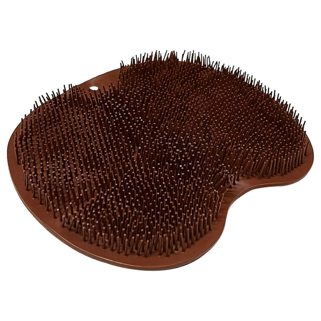 Shower Foot Scrubber Mat Back Washer Exfoliating Bath Wash Pad Wall Mounted Slip Suction Cups for Use in Cleaner Men and