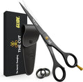 The Cut Factory® Hair Scissors & Hair Cutting Scissors - 6.5” Matte Black Professional Barber Shears with Micro-Serrated