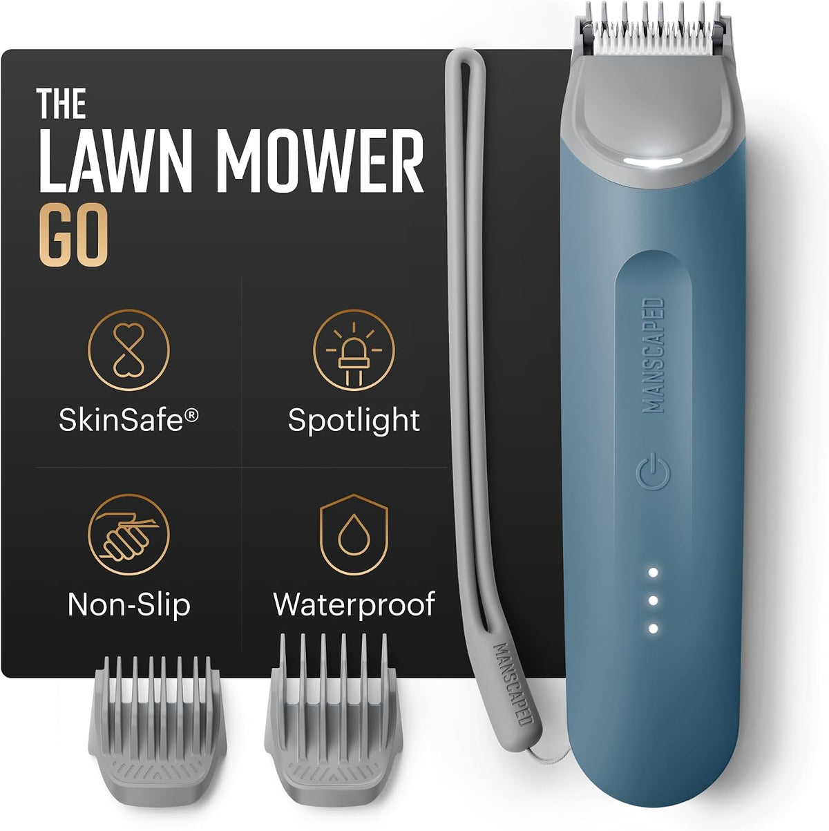 MANSCAPED® The Lawn Mower® 3.0 Plus Groin & Body Hair Trimmer, Tuxedo Black