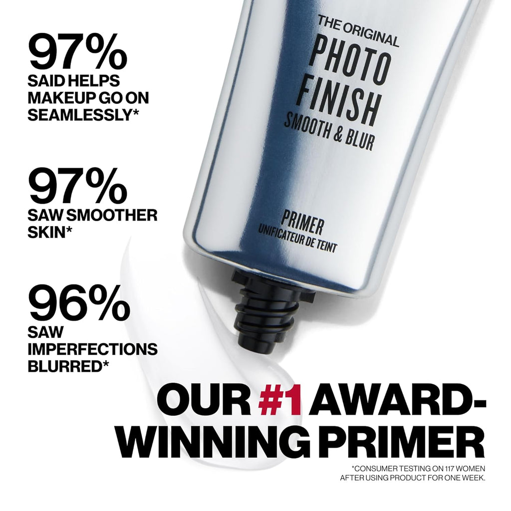 Smashbox Photo Finish Primers | Face Primers for Makeup, Smooths Skin & Extends Makeup Wear | Hydrating, Pore-Minimizing