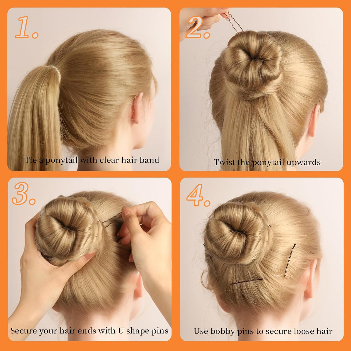 Teenitor 300Pcs Bobby Pins Hair Pins, Hair Pin for Women Bobby Pins Brown