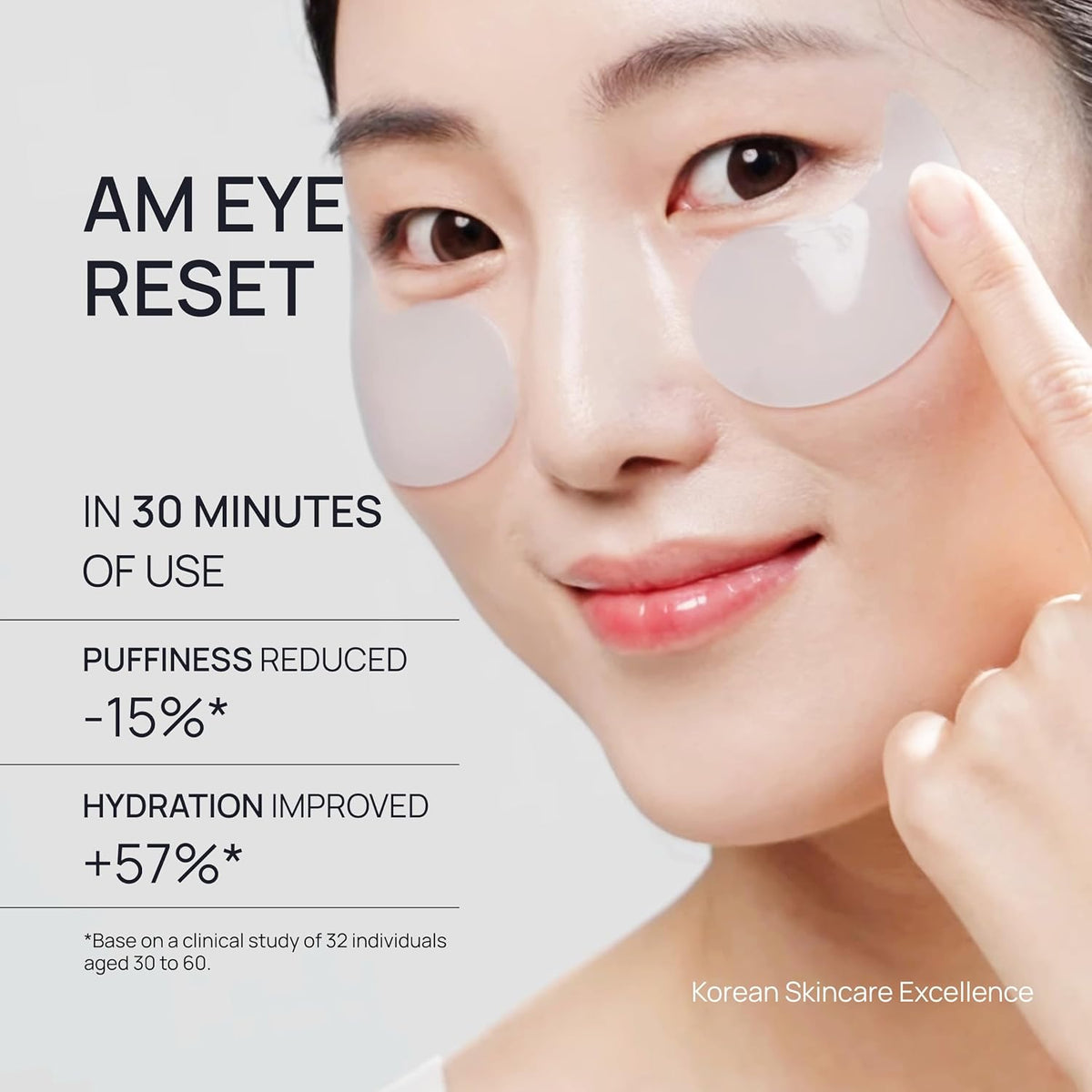 TEREZ & HONOR Caffeine Under Eye Patches - 60 Korean Hydrogel Eye Masks for Puffy Eyes & Dark Circles with Hyaluronic Ac