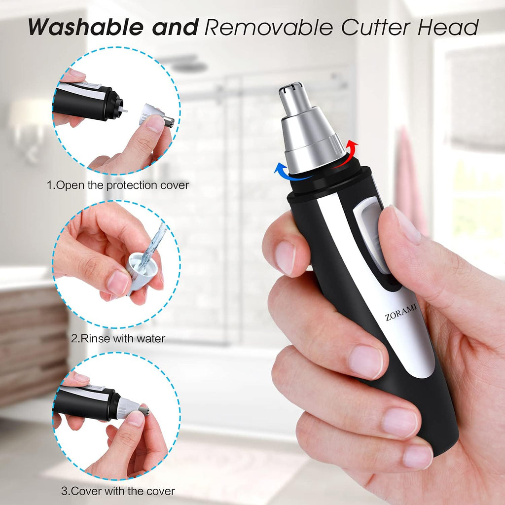 Ear and Nose Hair Trimmer Clipper - 2026 Professional Painless Eyebrow & Facial Hair Trimmer for Men Women,Battery-Opera