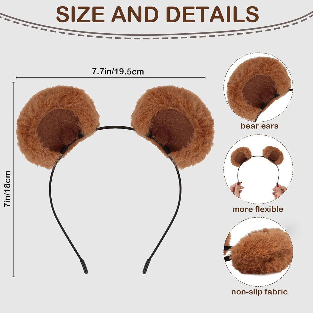 Semato Animal Ears Headband Cute Halloween Costume Headwear Face Wash Headband Head Wear Fashion Hairband