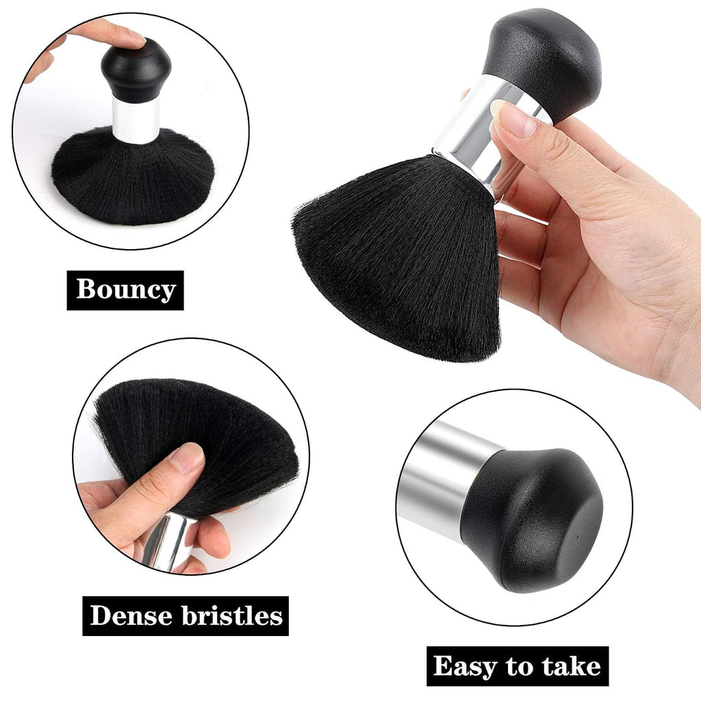 FEBSNOW Barber Cape Professional Hair Cutting Cape with Neck Duster Brush