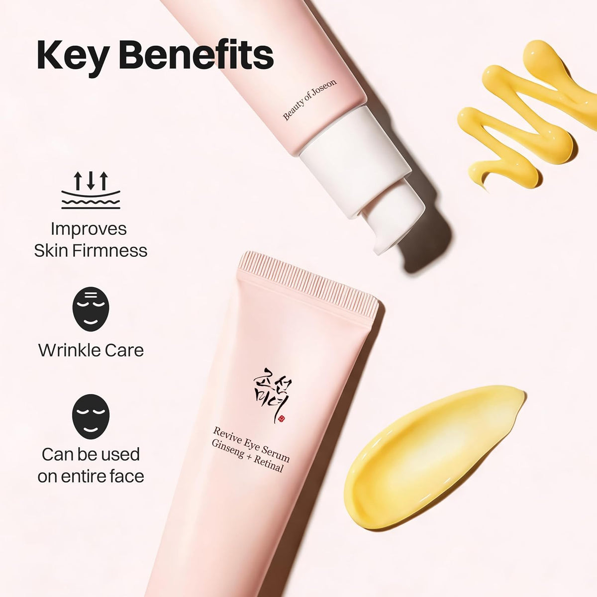 Beauty of Joseon Revive Eye Serum with Retinal Niacinamide Correction for Puffy Eye Bags Fine Lines Dark Circles Wrinkle