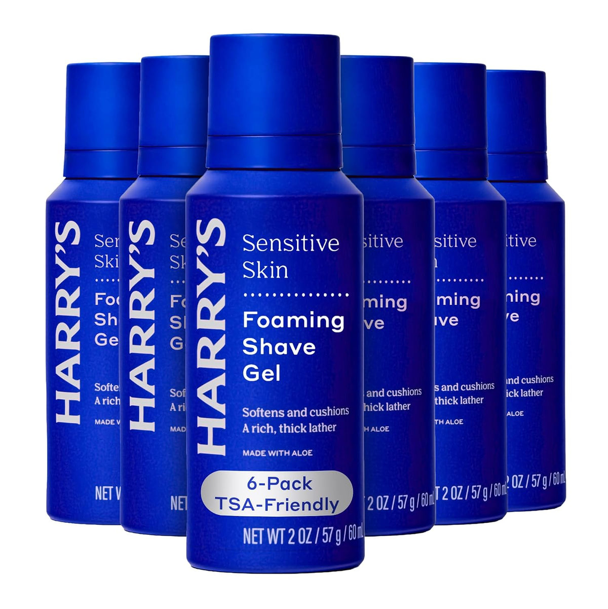 Harry's Foaming Shave Gel for Men with Aloe - 6.7 oz (3 Pack)
