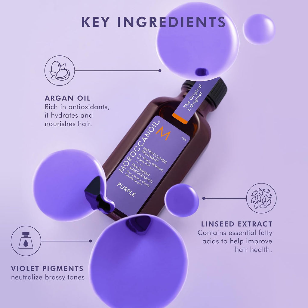 Moroccanoil Treatment Purple Hair Oil for Blonde Hair