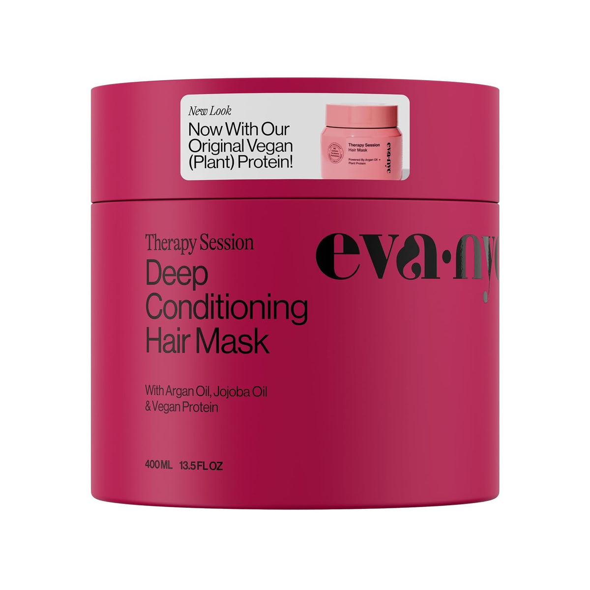 Eva NYC Therapy Session Deep Conditioning Hair Mask with Vegan Protein, Jojoba Oil + Argan Oil - Hydrate, Soften + Repai