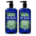 Dr Teal's Body Wash with Pure Epsom Salt, Relax & Relief with Eucalyptus & Spearmint, 24 fl oz (Pack of 2)