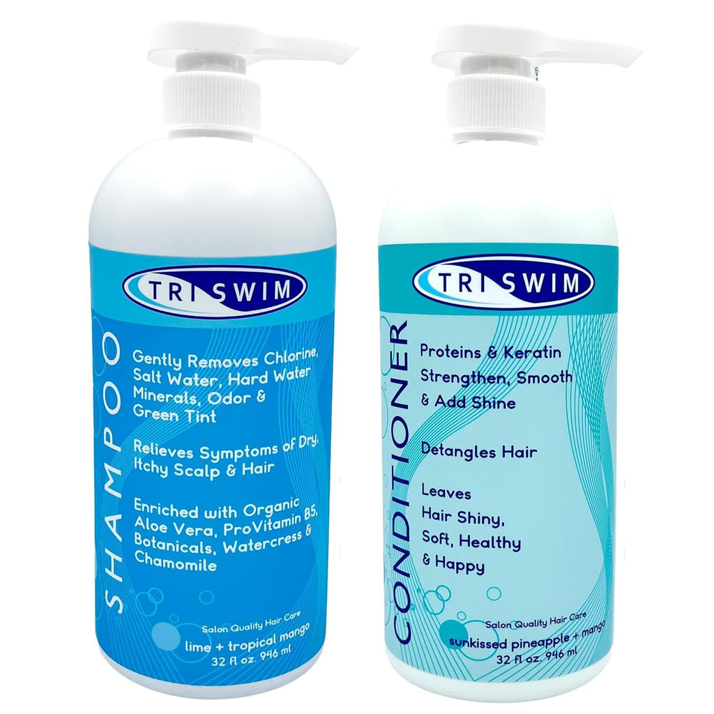 TRISWIM Detangler Leave-In Conditioner Spray 8oz | Pre Swim Hair Protection & After Swim Hair Detangler | Helps Prevent 