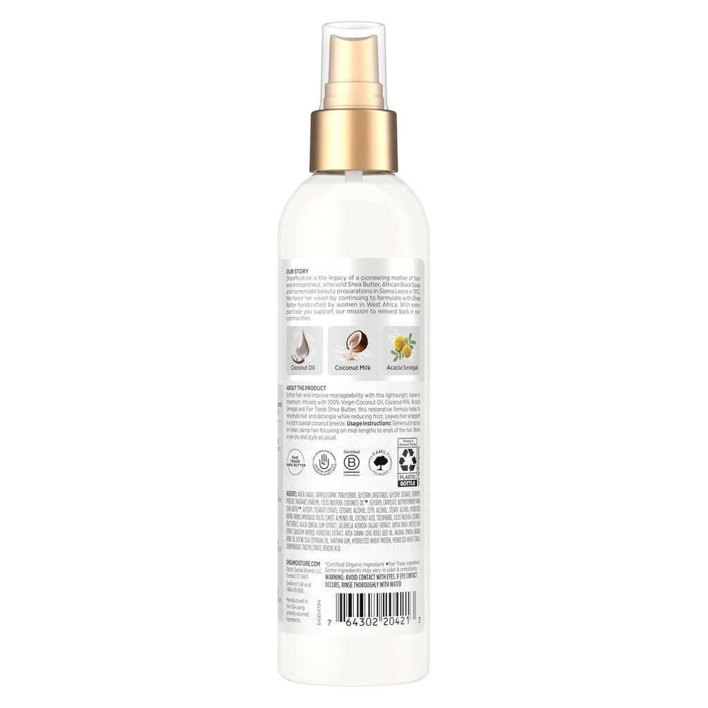 Shea Moisture 100% Virgin Coconut Oil Leave-in Treatment, 8 Ounce