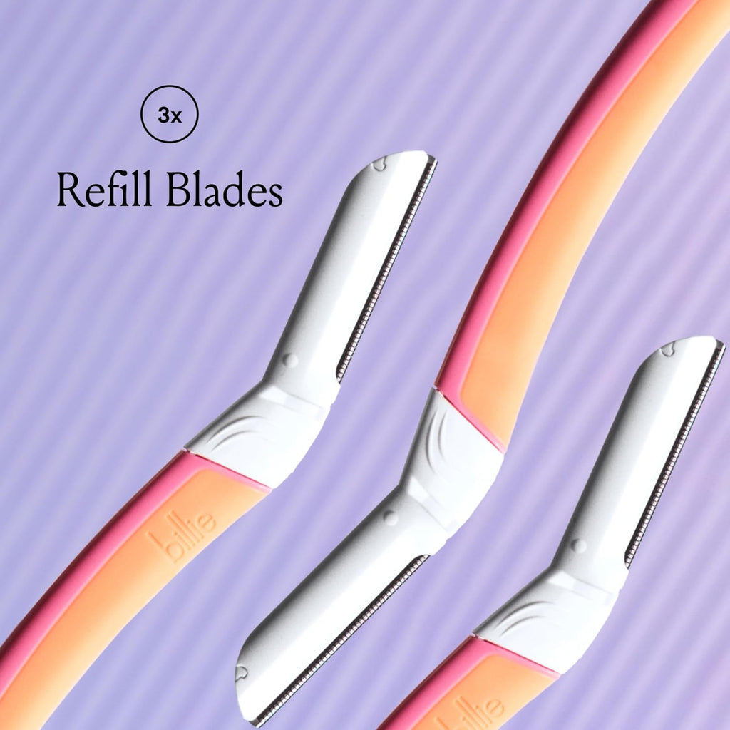 Billie Dermaplane Razor Refills for Women, 3 ct