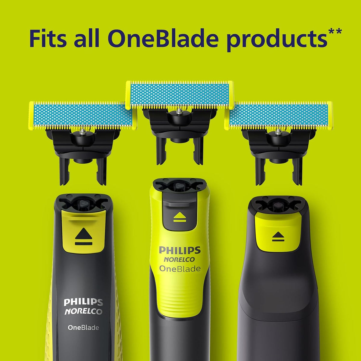 Philips Norelco OneBlade Replacement Blades, Anti-Friction, 2 Pack