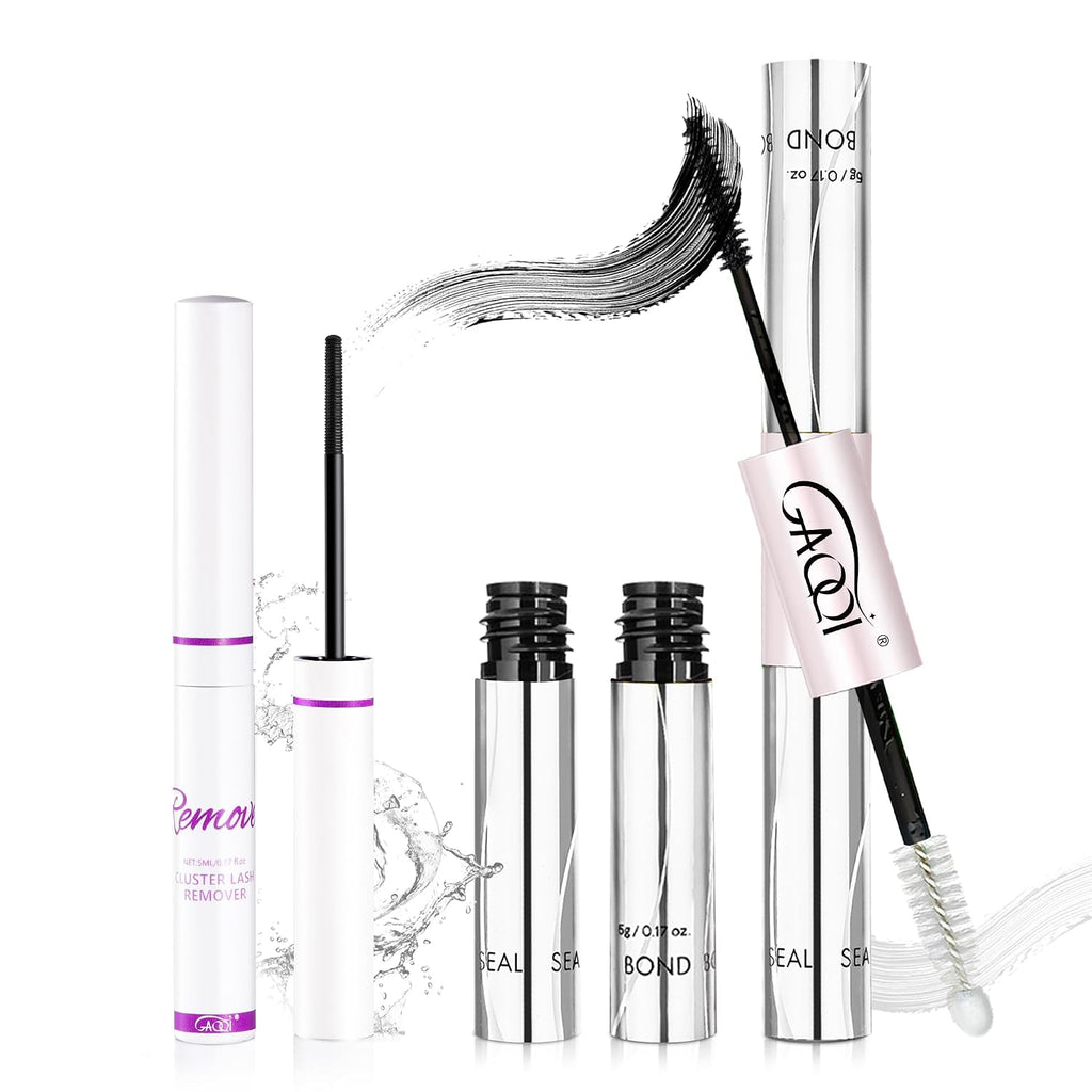 Lash Cluster Glue, Waterproof Bond and Seal Lash Glue, Black - 10ml