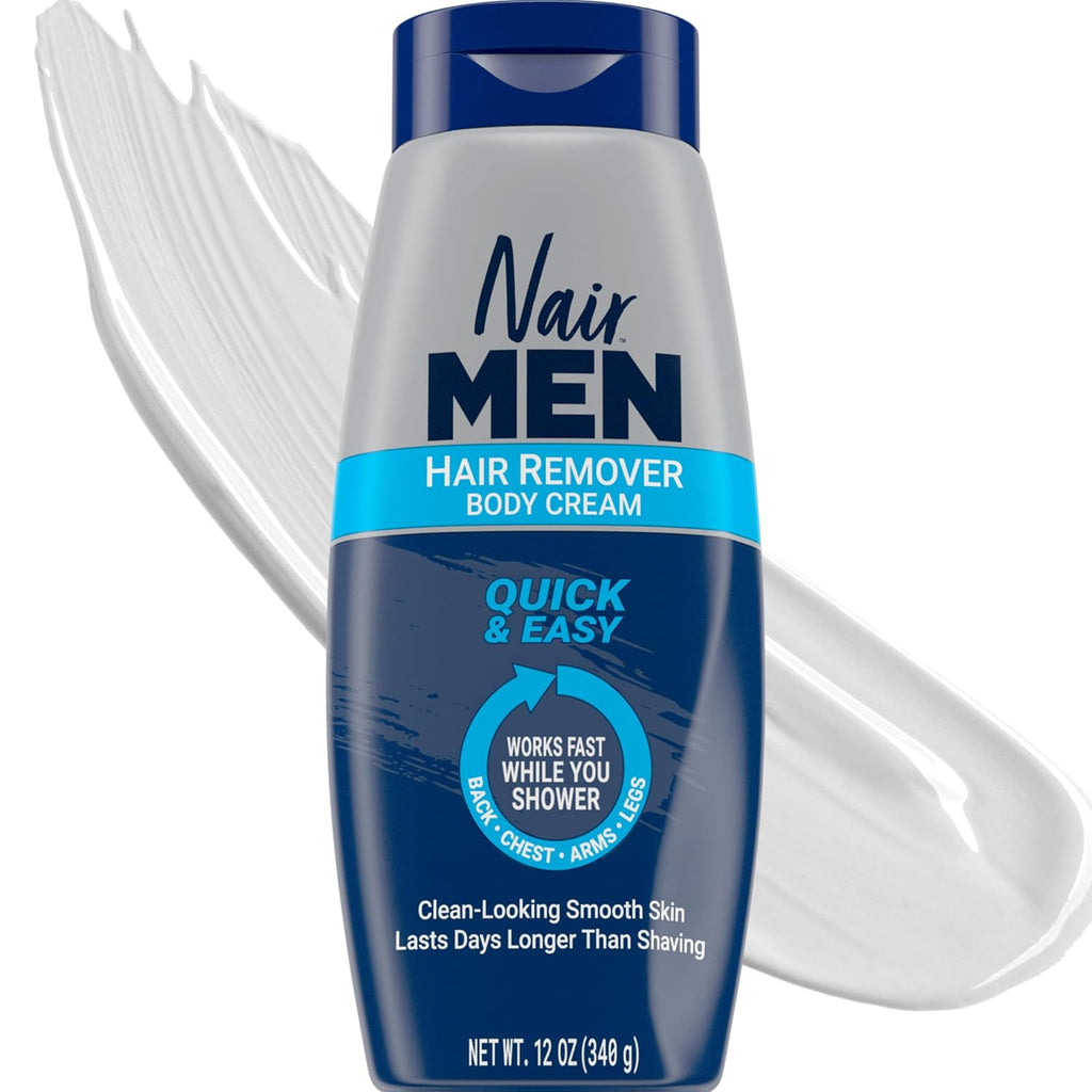 Nair Men Hair Remover Body Cream, 12 Oz