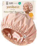 Yanibest Satin Lined Shower Cap, Reusable Waterproof Shower Caps for Women