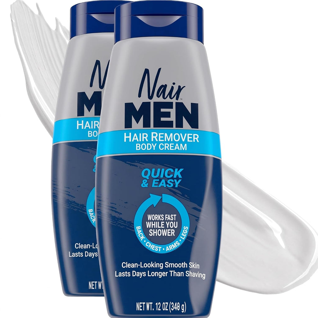 Nair Men Hair Remover Body Cream, 12 Oz