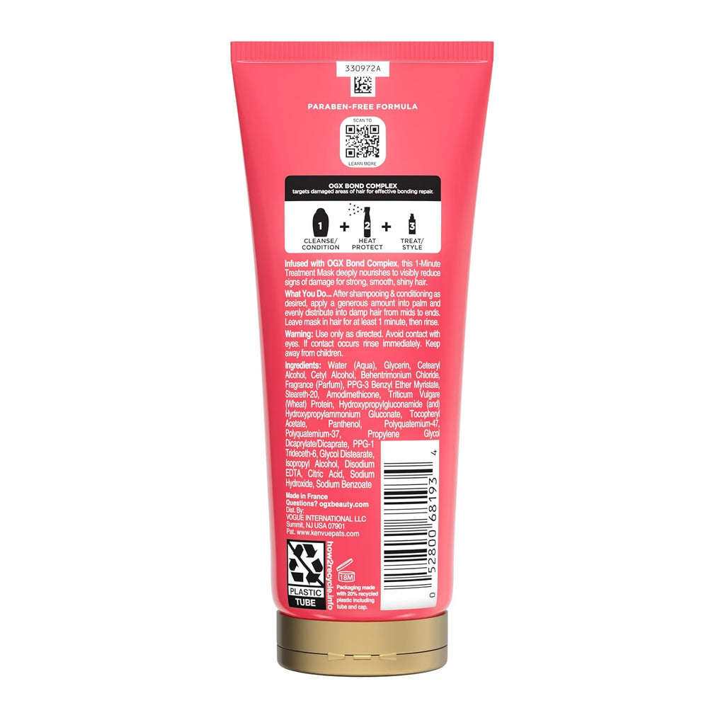 OGX Repair & Protect Bond Protein Repair Treatment Mask, 6.7 fl. oz