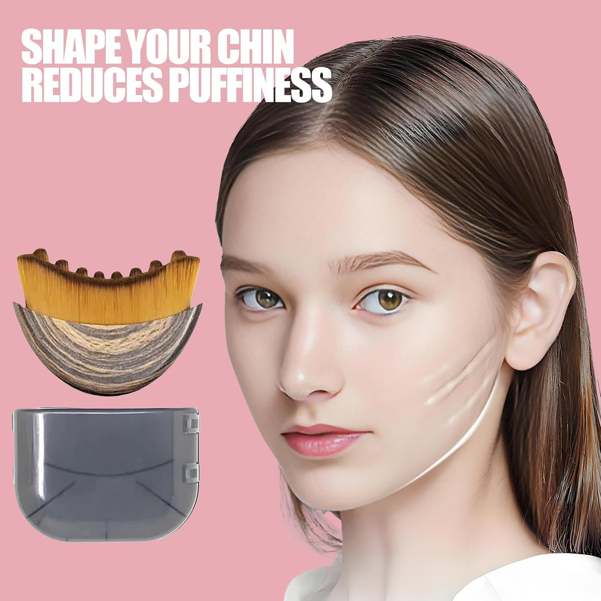 Lymphatic Contour Face Brush Lymphatic Drainage Massager Double Chin Reducer Lymphatic Drainage Brush for Face Ergonomic