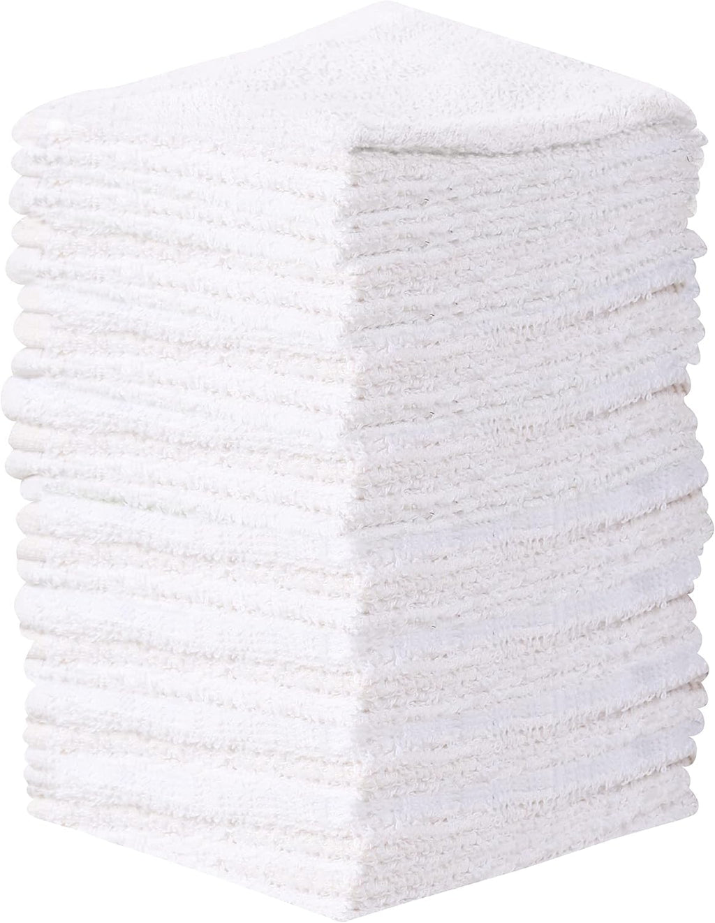 Towel and Linen Mart 100% Cotton - 24 Pack Wash Cloth Set - Flannel Face Cloths, Highly Absorbent and Soft Feel Fingerti