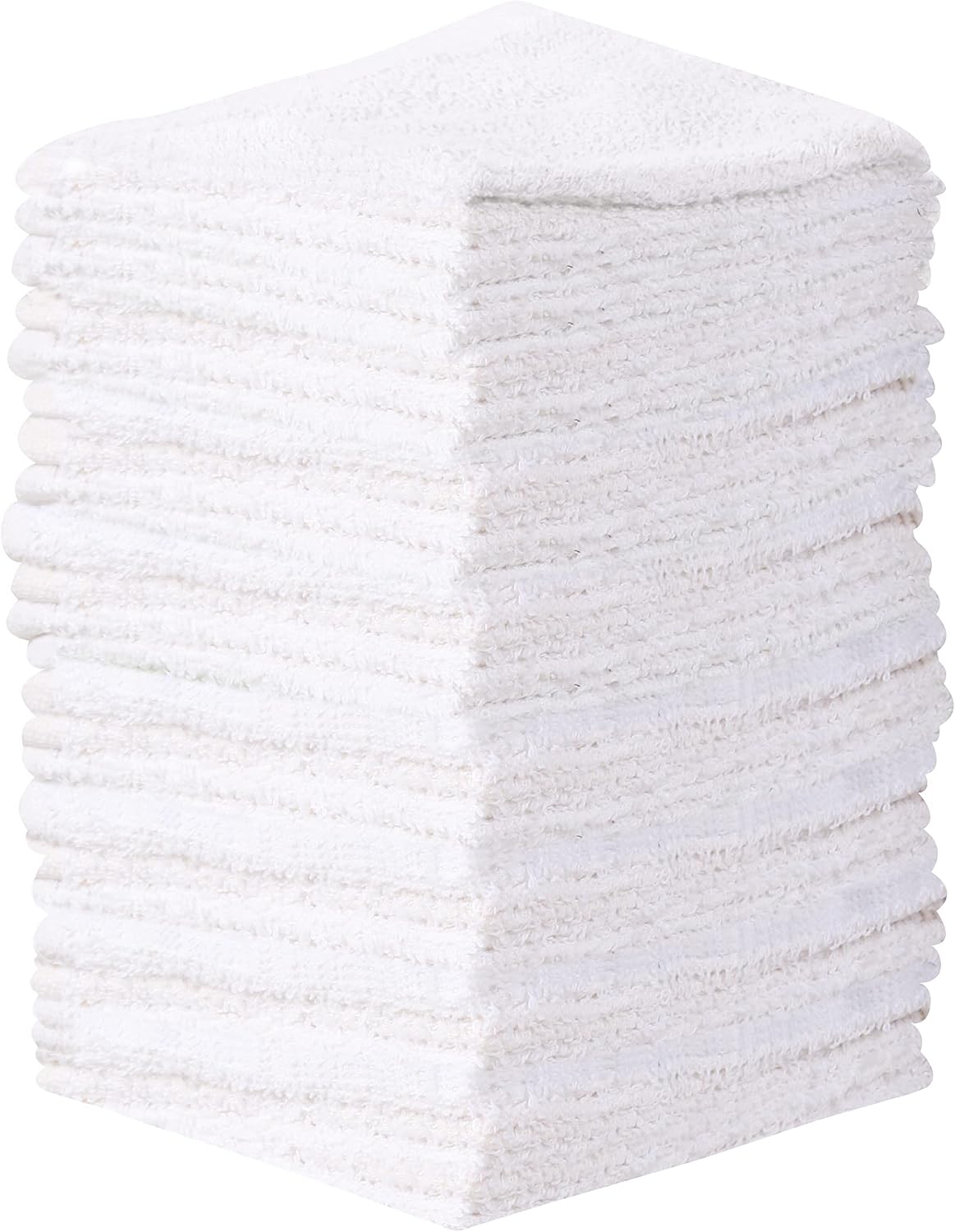 Towel and Linen Mart 100% Cotton - 24 Pack Wash Cloth Set - Flannel Face Cloths, Highly Absorbent and Soft Feel Fingerti