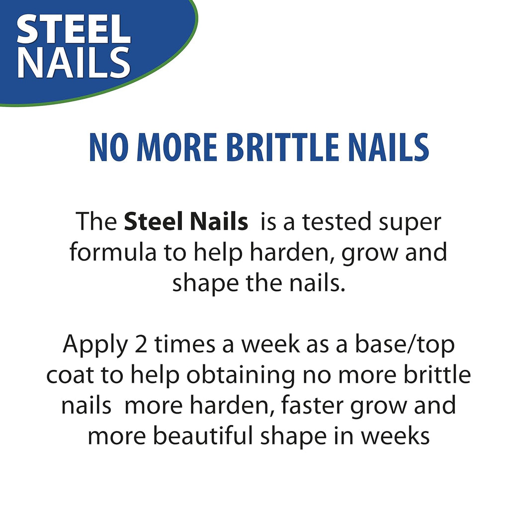Steel Nails Hardener with Keratin, Calcium and Garlic