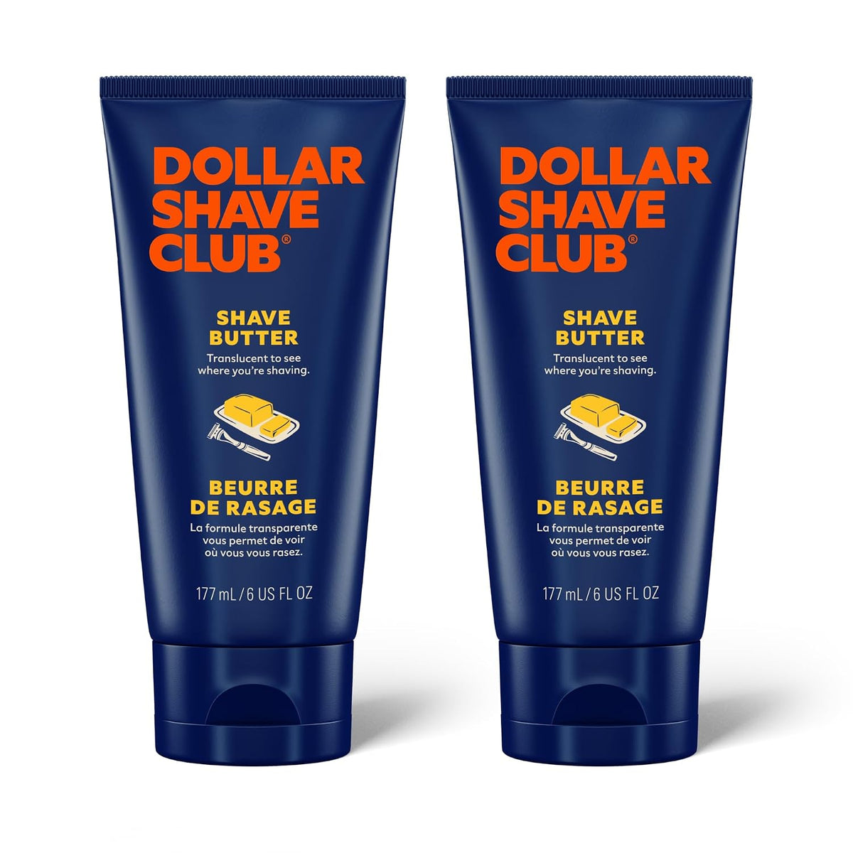 Dollar Shave Club - Shave Butter 6 oz (2 Pack) - Shaving Cream Alternative