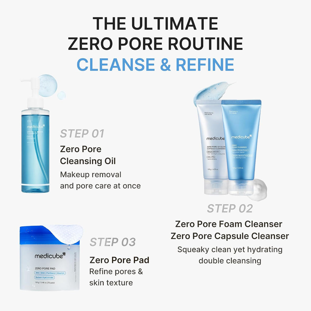 medicube Cleansing Oil Zero Pore, Makeup Remover, Blackhead & Pore Care