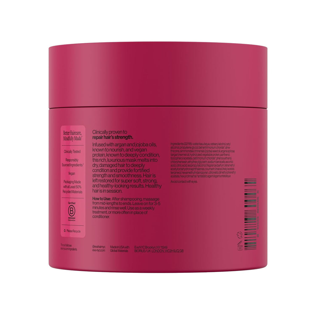 Eva NYC Therapy Session Deep Conditioning Hair Mask with Vegan Protein, Jojoba Oil + Argan Oil - Hydrate, Soften + Repai