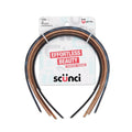 Scünci by Conair Skinny Headbands, No-Damage, Flexible, 4 Count, Neutral