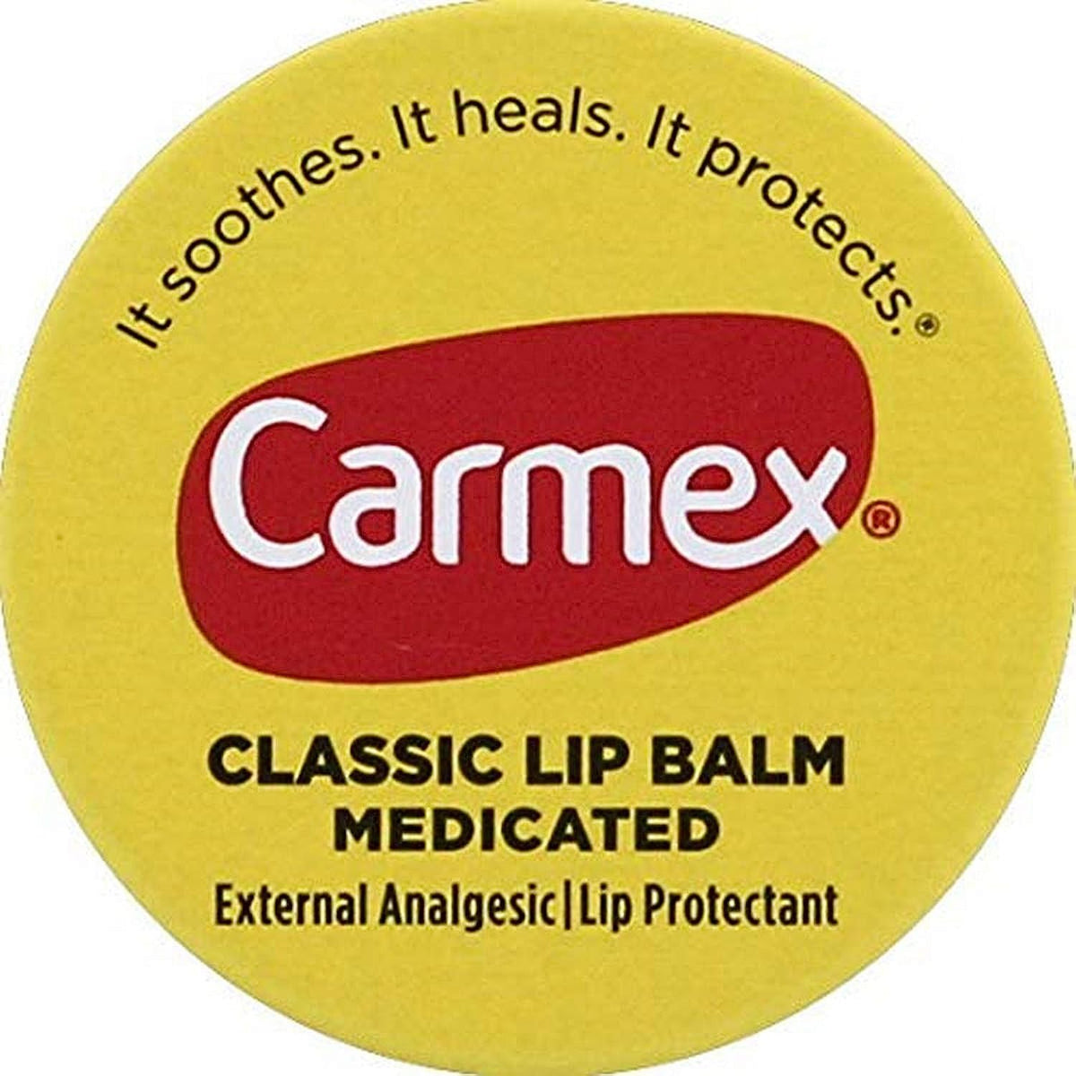 Carmex Classic Lip Balm Medicated, 0.25 oz (Pack of 3)