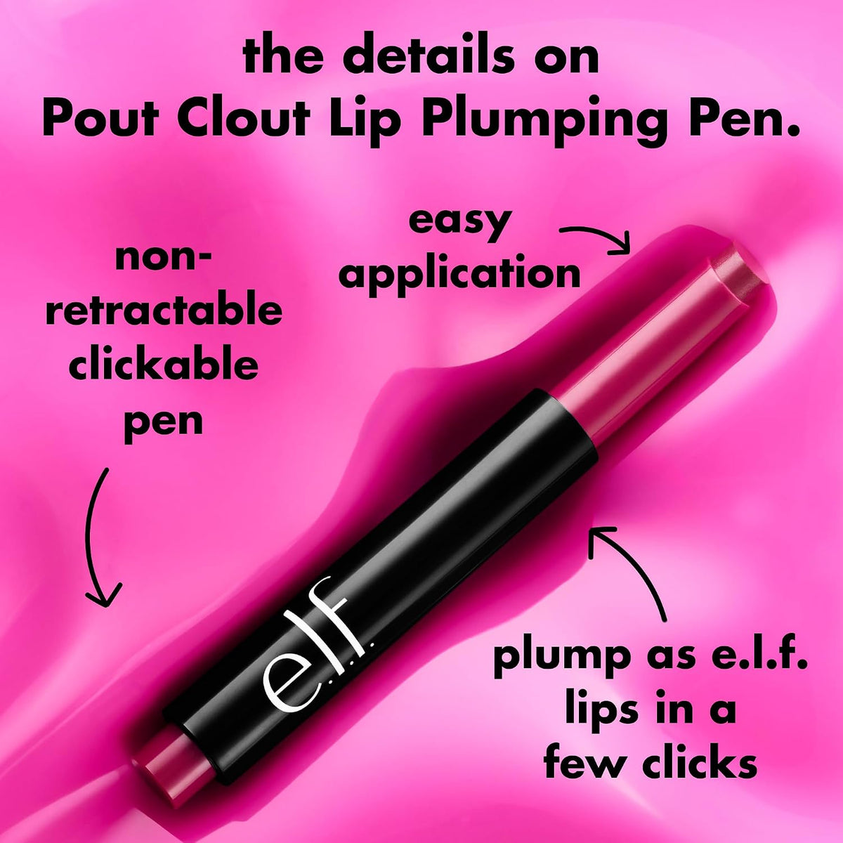e.l.f. Pout Clout Lip Plumping Pen, In the Clear