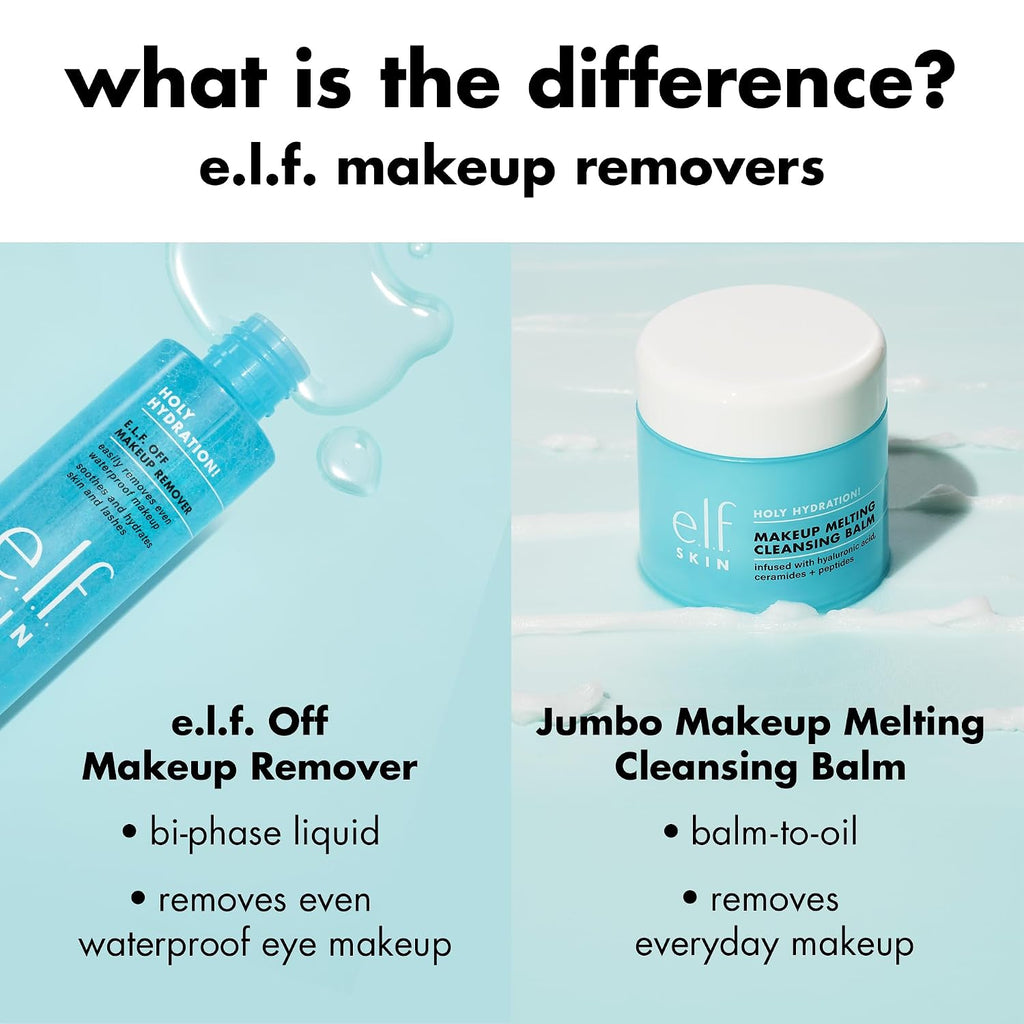 e.l.f. SKIN Holy Hydration! Makeup Melting Cleansing Balm, 2 oz