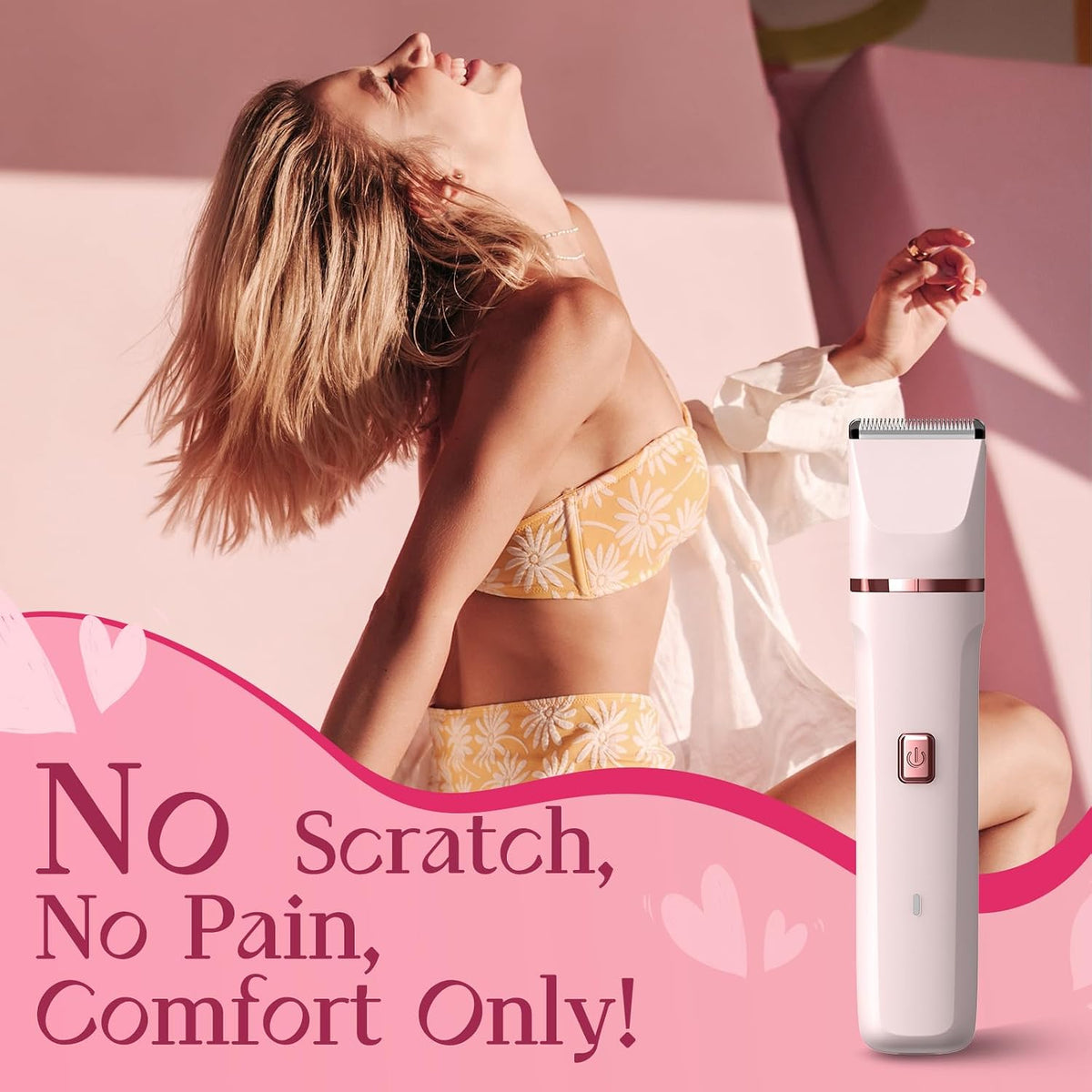 Risina 2-in-1 Bikini Trimmer for Women, Electric Razors for Women, Gifts