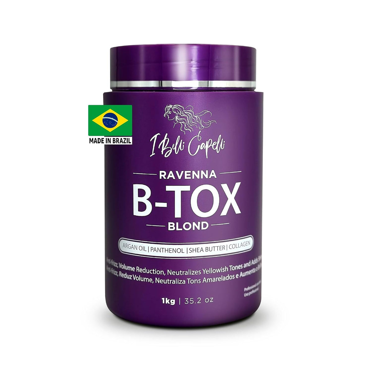 I Belli Capelli Ravenna Repair B-tox Hair Treatment -Cirugia Capilar Para El Cabello, Formaldehyde-Free, Long Lasting, A
