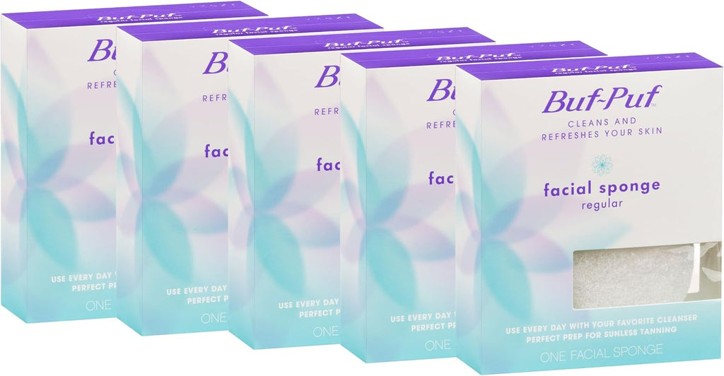 Nexcare BUF-PUF Regular Facial Sponge, Exfoliating, 1 Sponge