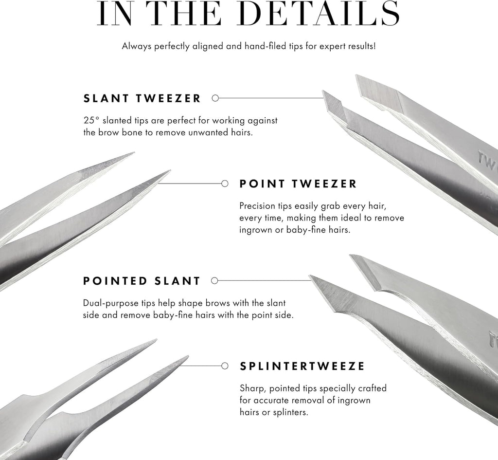 Tweezerman Slant Tweezer – Tweezerman Tweezers for Eyebrows Midnight Sky