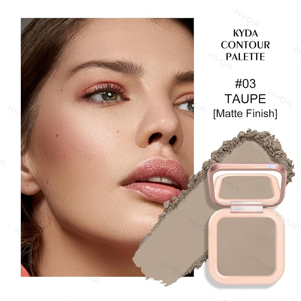 KYDA Face Sculpting Contour Palette, Smooth Matte Contour Pressed Powder, Ultra-fine Lightweight, Easy to Blend, Multius