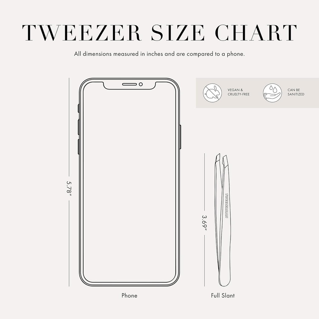Tweezerman Slant Tweezer- Tweezerman Tweezers for Eyebrows Purple Wisteria