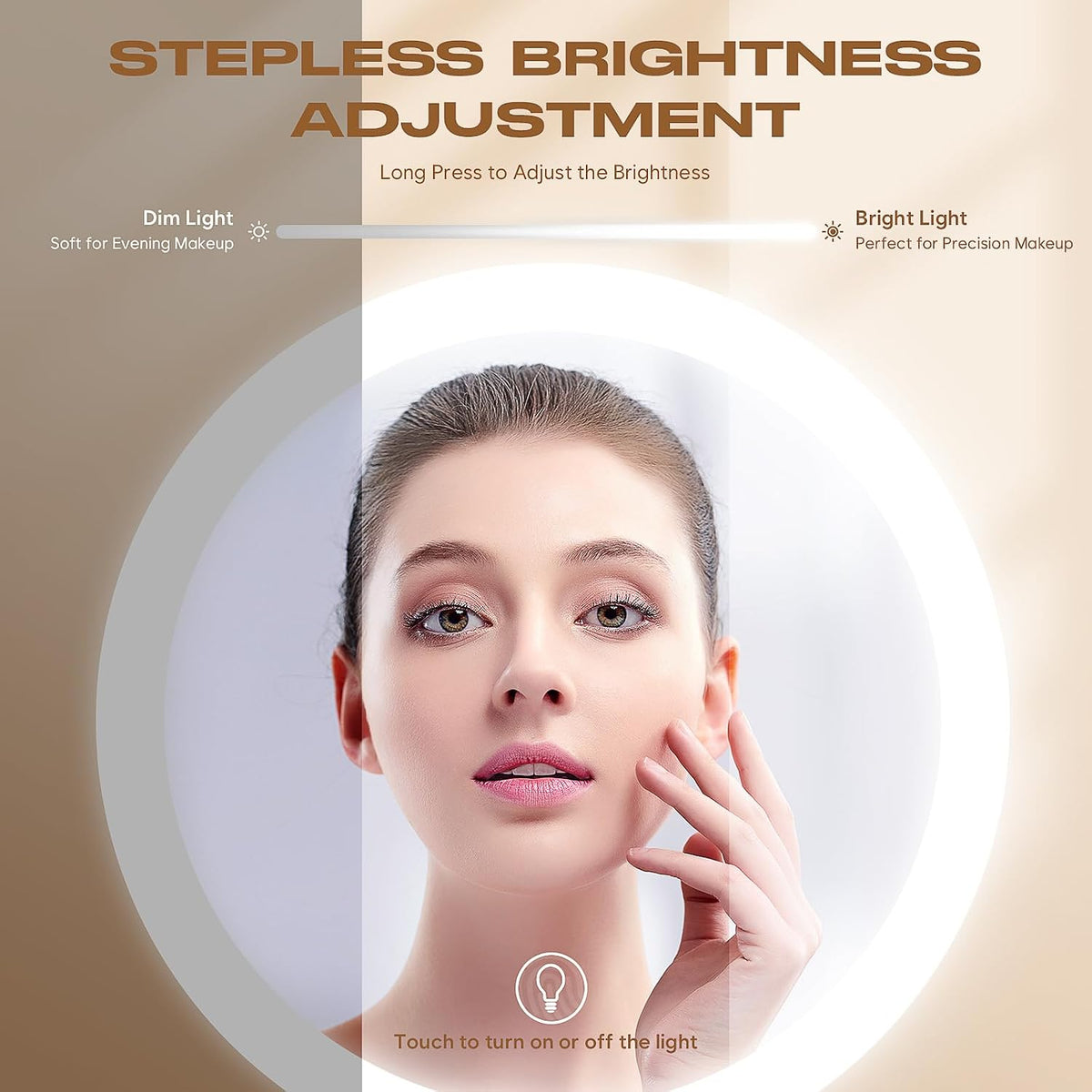 Dienmern Makeup Mirror, 1X/20X Rechargeable Vanity Mirror with Lights