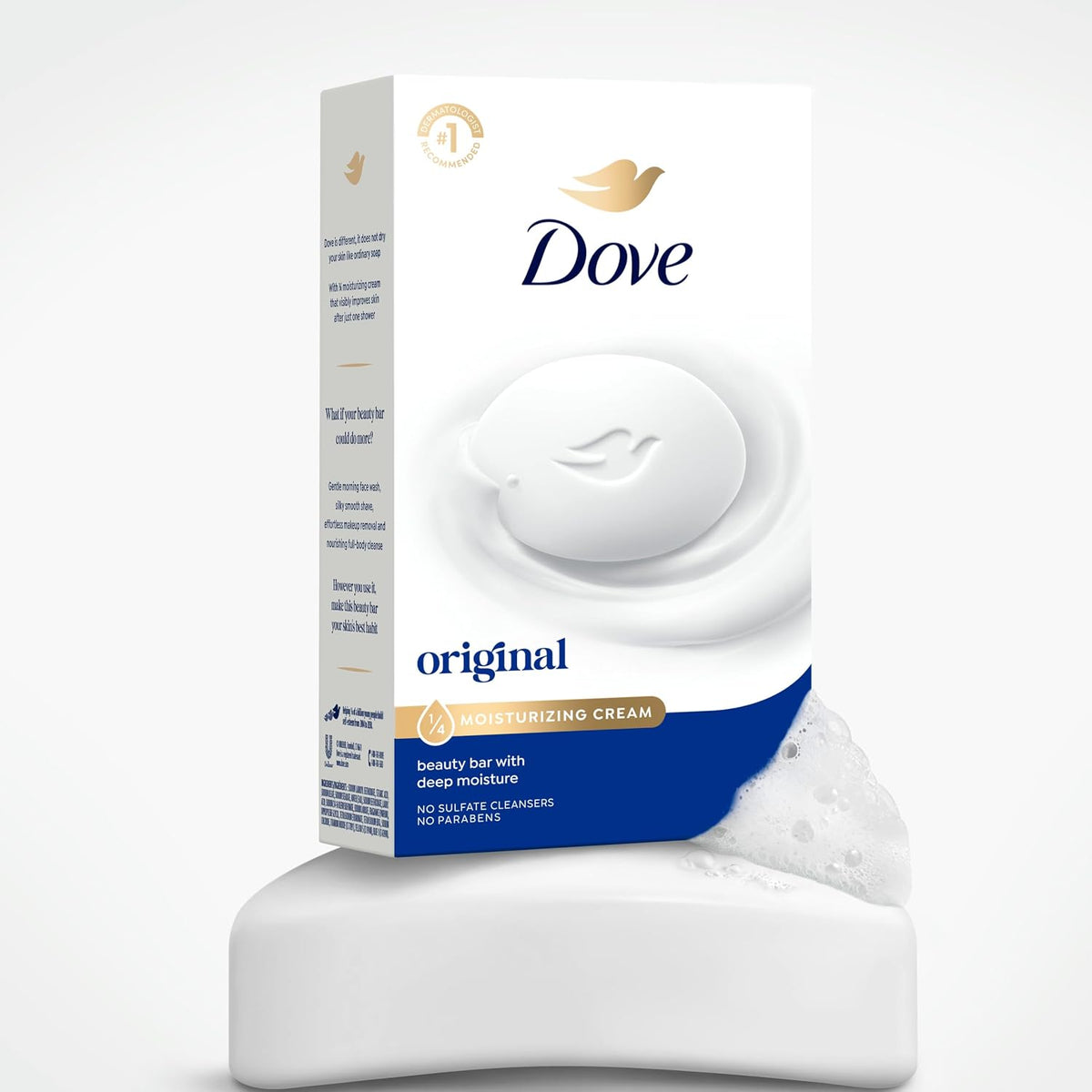 Dove Beauty Bar Soap Original, 3.75 oz 8 Bars