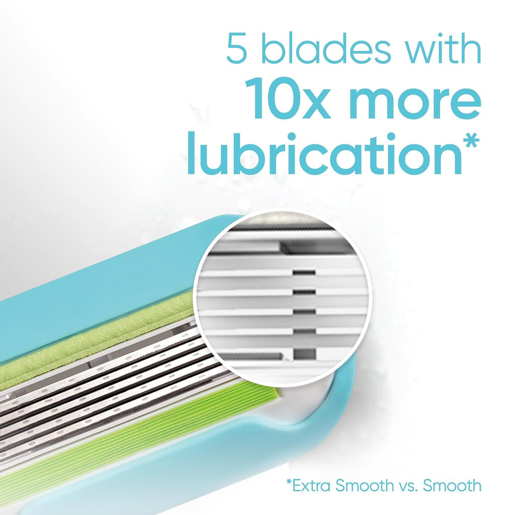 Gillette Venus Smooth Womens Razor Blade Refills, 8 Count, Lubracated to Protect the Skin from Irritation
