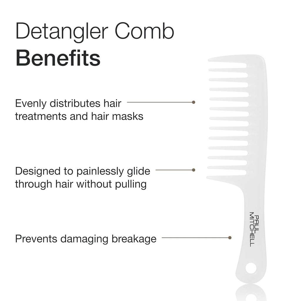 Paul Mitchell Detangler Comb, Wide Tooth Comb Detangles Wet or Dry Hair